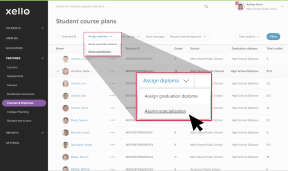 student course planner list